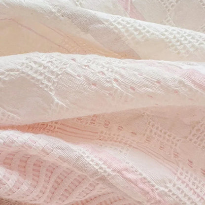 DecorBites™ Jacquard Cotton Bedding Set for Queen King Size - Skin Friendly Comforter Cover