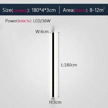 DecorBites™ Elegant Black LED Wall Lamp for Bedroom, Living Room, Aisle, Sofa, & Ceiling