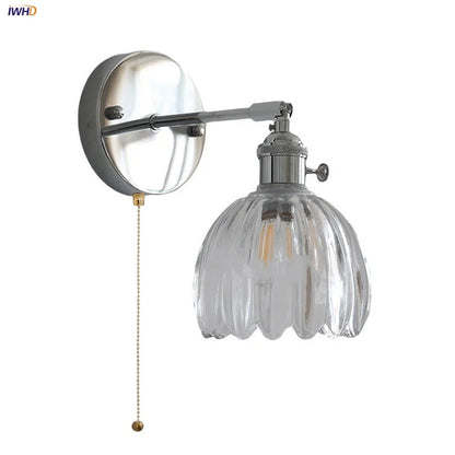 DecorBites™ Clear Glass LED Wall Lamp, Up Down Rotate, Dining Aisle Bar Light