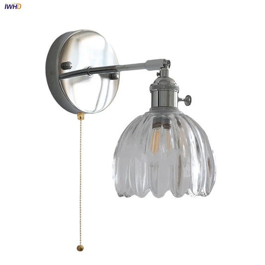 DecorBites™ Clear Glass LED Wall Lamp, Up Down Rotate, Dining Aisle Bar Light