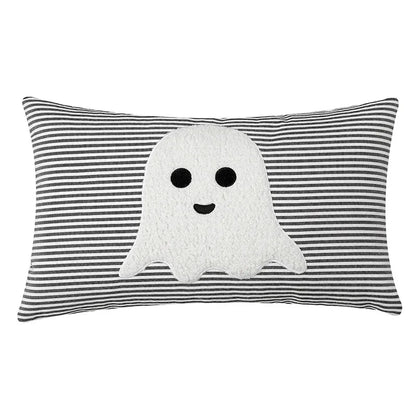 DecorBites™ Halloween Ghost Embroidery Pillow for Cozy Living Room Sofa Rest
