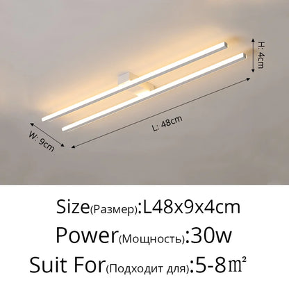 DecorBites™ LED Strip Chandelier Modern Creative Ceiling Lamp for Aisle Corridor Balcony Lighting