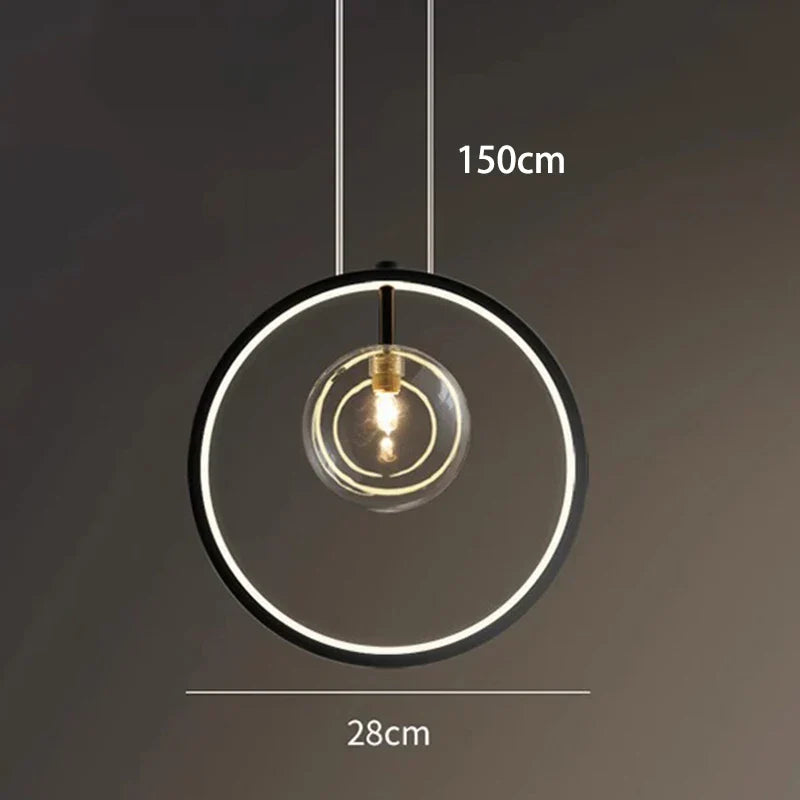 DecorBites™ Crystal Chandelier Stair Pendant Lamp Living Room Interior Lighting