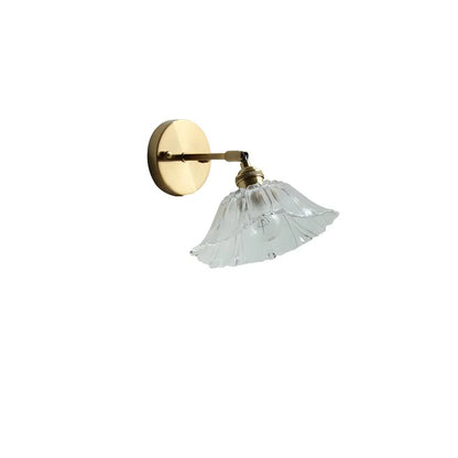 DecorBites™ Glass Shade LED Wall Light with Pull Chain Switch - Plug-In Bedroom Lamp