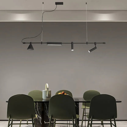 DecorBites™ Black Nordic Designer Chandelier for Dining Room & Kitchen, Minimalist Home Decor Lighting