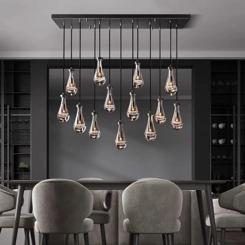 DecorBites™ LED Pendant Light Chandeliers for Living Room Staircase Indoor Lighting