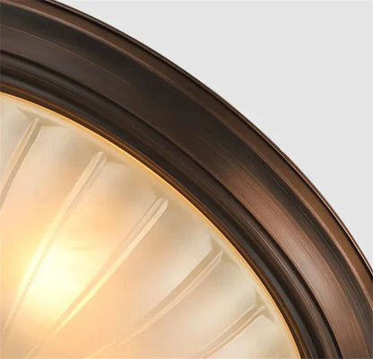 Lámpara de techo DecorBites™ de bronce negro con pantalla de cristal esmerilado para dormitorio y cocina