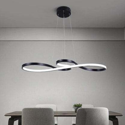 ثريا أكريليك LED من DecorBites™ بتصميم بسيط لغرفة الطعام