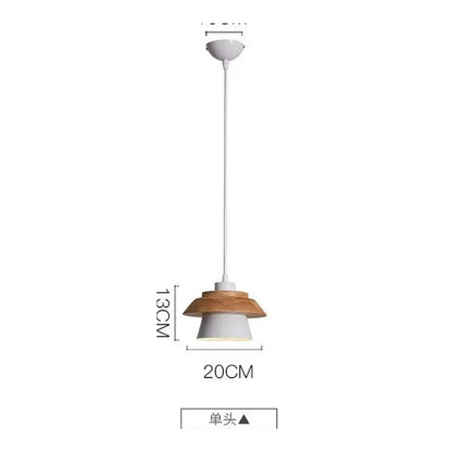 Nordic Macaron Wood Pendant Light