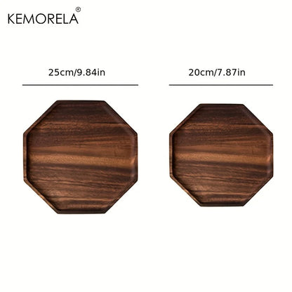 Decorbites™ Kreative Platte aus Akazienholz - Vielseitiges rechteckiges achteckiges Tablett