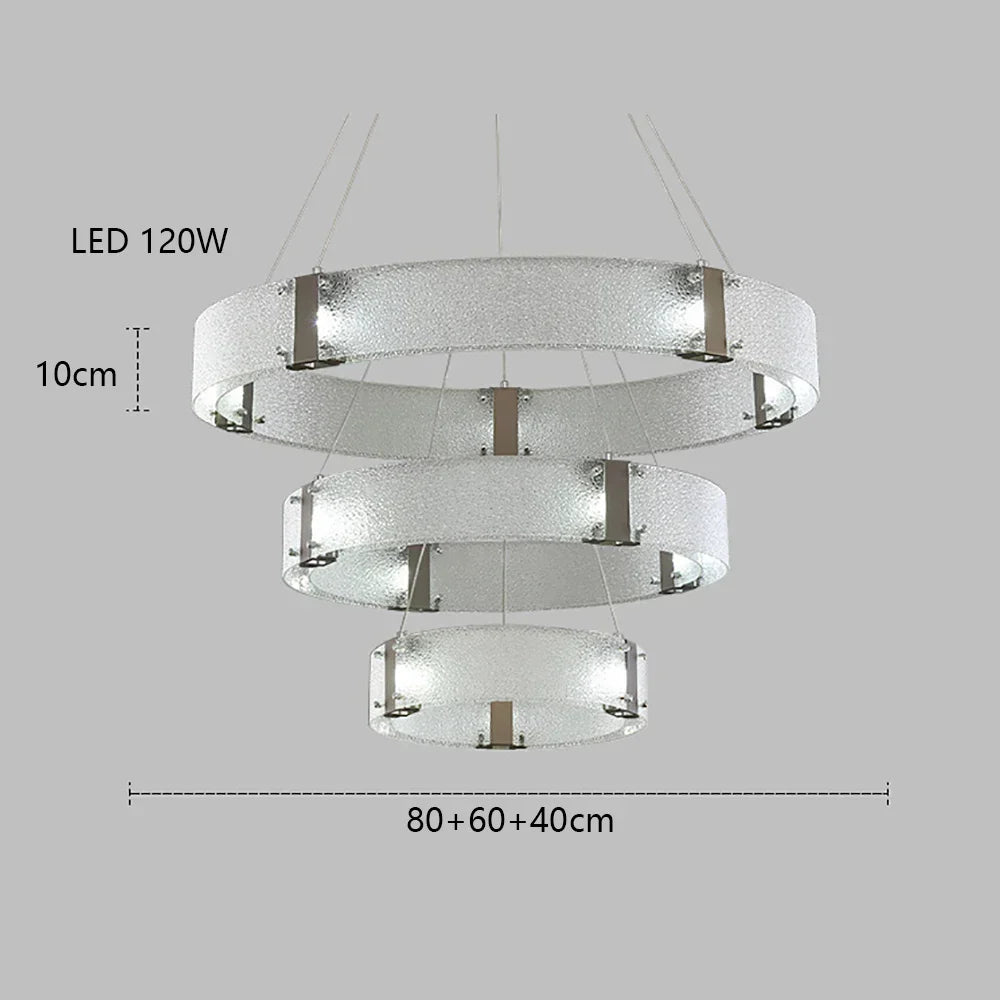 DecorBites™ Gold LED Chandelier for Luxe Living Room Lighting