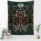 Decobites Viking Person Head Tapestry Psychedelic Wall Hanging for Bohemian Room Decor