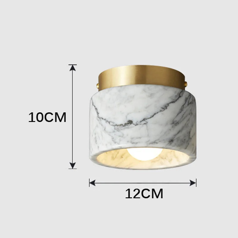 DecorBites™ Green White Marble Downlight for Luxe Living Spaces