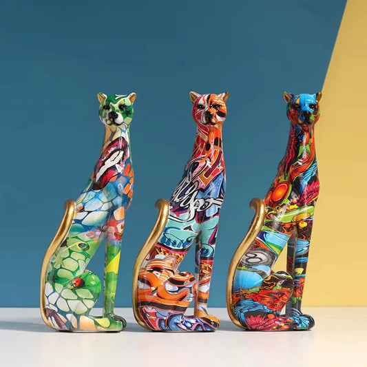 DecorBites™ Leopard Resin Sculpture - Home Office Decoration & Gift