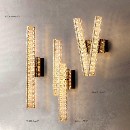 DecorBites™ Crystal Wall Lamp: Elegant Lighting for Home, Hotel, or Office Decor