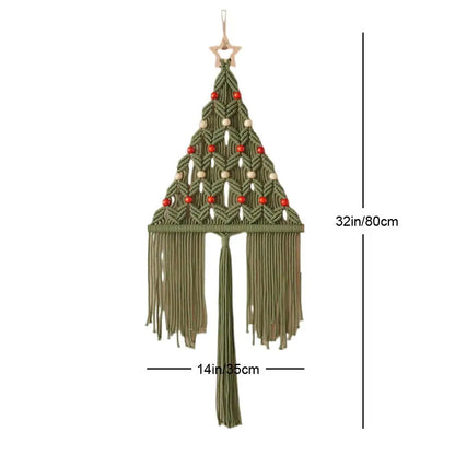 Decobites Boho Christmas Tree Wall Tapestry