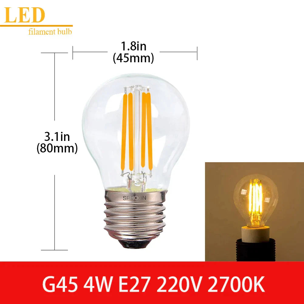 Clear Glass Vintage Bulb