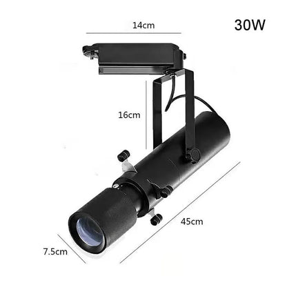 DecorBites™ Dimmable LED Track Light: 20W/30W Spotlight for Museum Art Gallery Exhibition