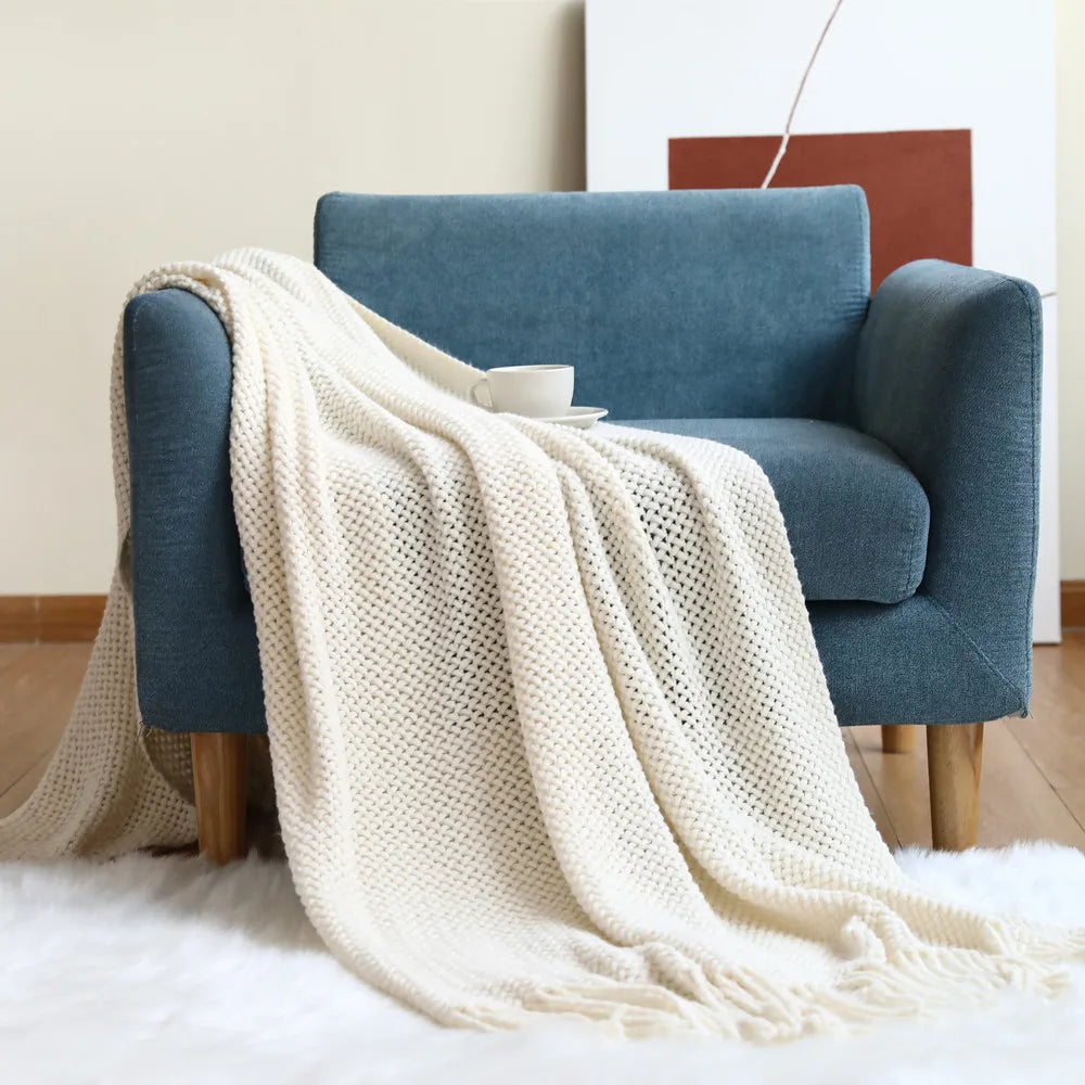 Nordic Wool Sofa Blanket