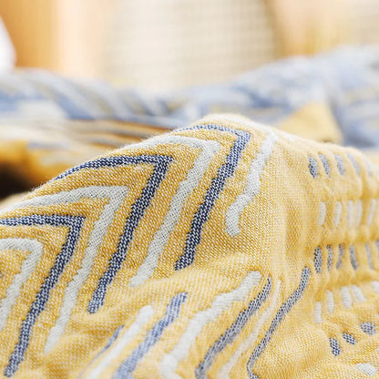 بطانية DecorBites™ الناعمة من القطن والشاش للسرير والأريكة