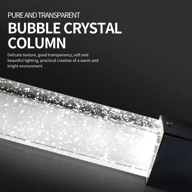 Lámpara colgante tipo araña DecorBites™ Crystal Bubble - Accesorio moderno para escaleras