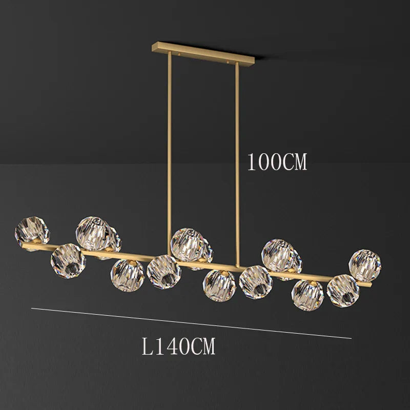 ثريا كريستال DecorBites™‎ معلقة لغرفة المعيشة وغرفة الطعام بديكور فاخر