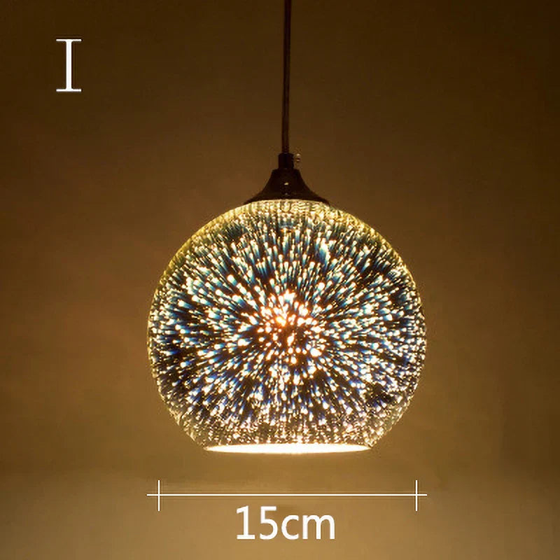 Decorbites™ Lámpara de Araña de Colgantes de Vidrio Colorido para Decoración de Fiestas y Sala de Estar