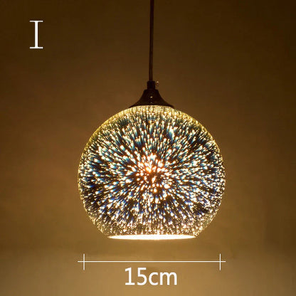 Decorbites™ Lámpara de Araña de Colgantes de Vidrio Colorido para Decoración de Fiestas y Sala de Estar