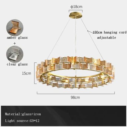 DecorBites™ Butterfly Glass Chandelier for Elegant Dining Room Decor