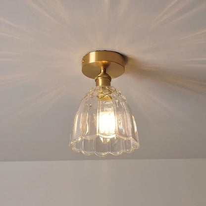 DecorBites™ Glass Flower LED Ceiling Lights - Modern Nordic Canopy Lamparas Techo