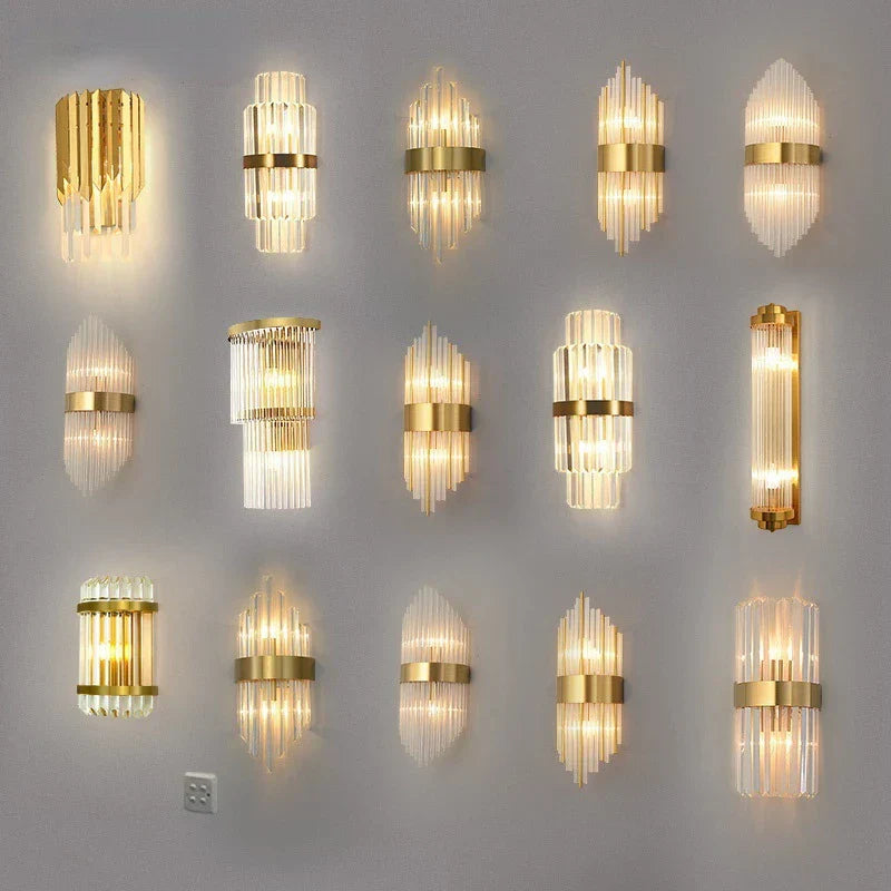 DecorBites™ Crystal Wall Lamp: Modern Luxury for Living Room, Bedroom, and Aisle
