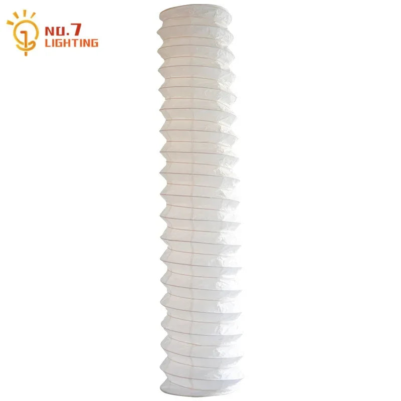 DecorBites™ Akari Noguchi Pendant Lights: Retro White Rice Paper Hanging Lamp for Home Décor.