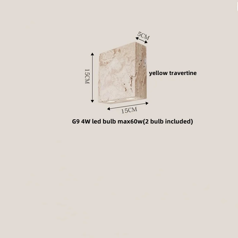 DecorBites™ LED Stone Wall Lamp Sconce, Modern Nordic Design for Living Room, Coffee, Corridor