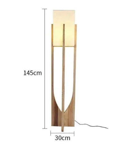 Scandinavian Wooden Floor Lamp