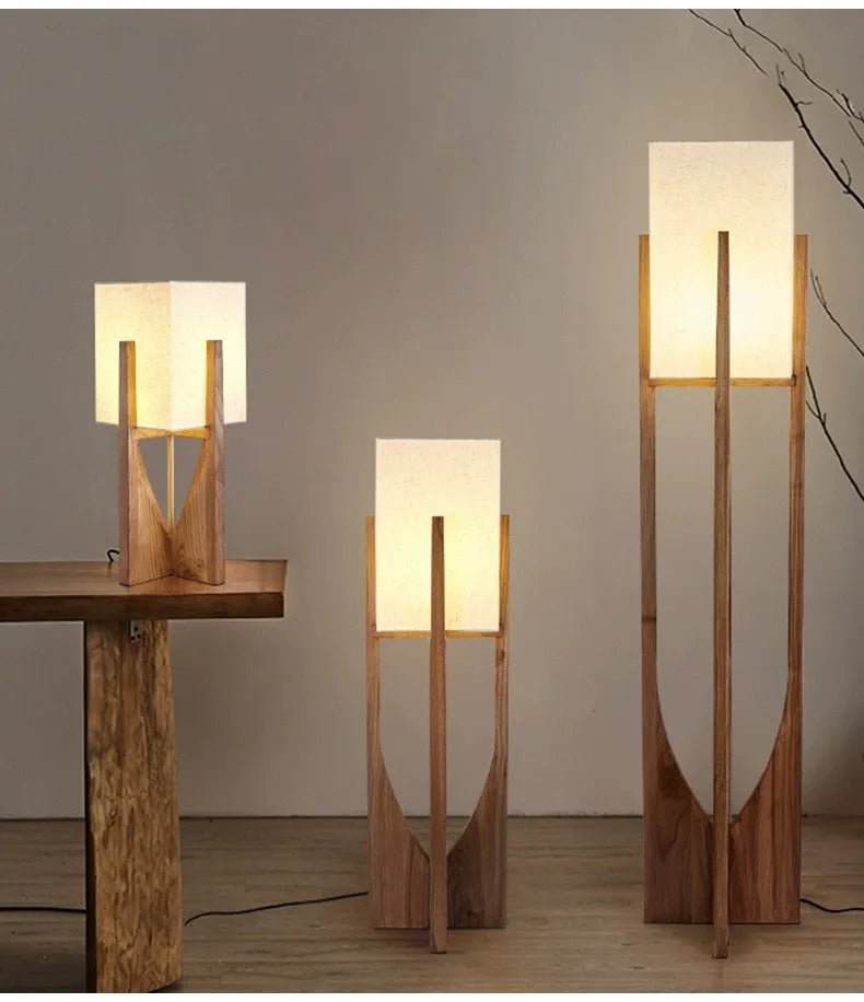 Scandinavian Wooden Floor Lamp