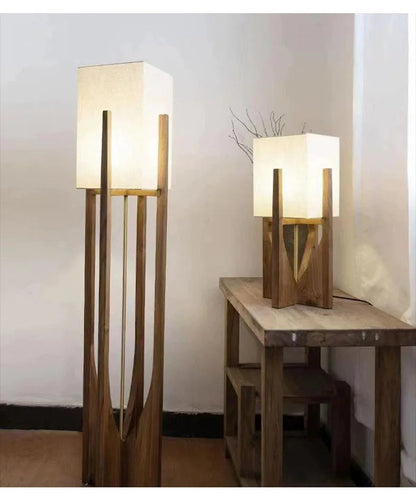 Scandinavian Wooden Floor Lamp