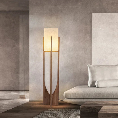 Scandinavian Wooden Floor Lamp