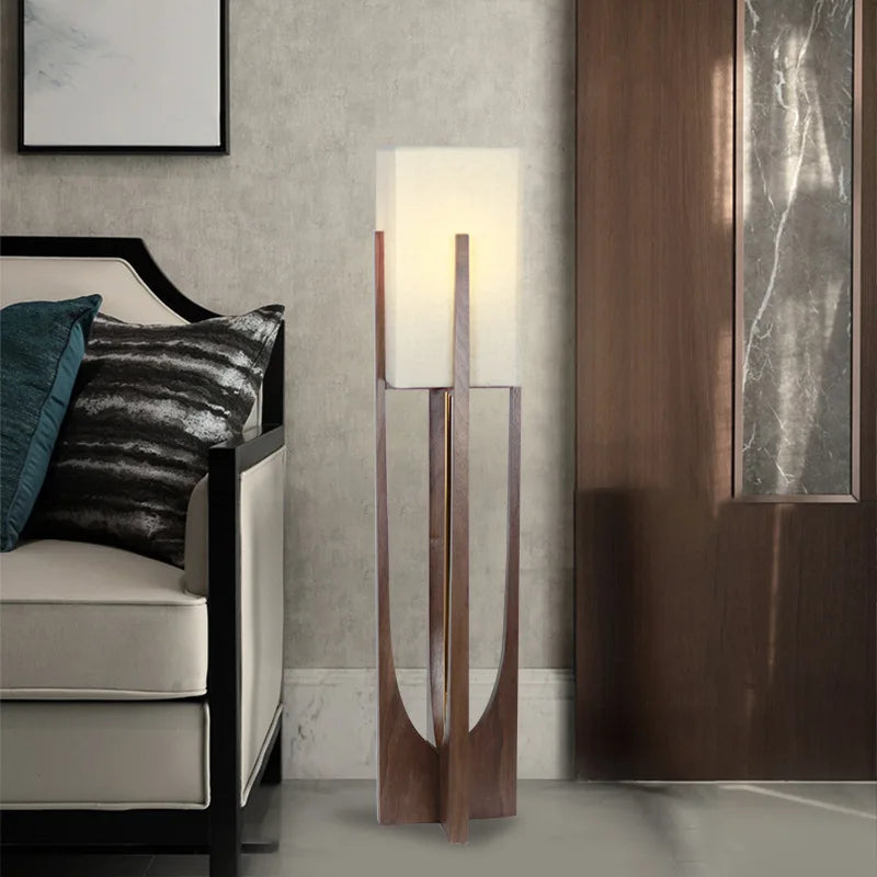 Scandinavian Wooden Floor Lamp