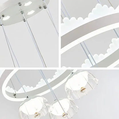 DecorBites™ Elegant 4-Head LED Dining Table Chandelier