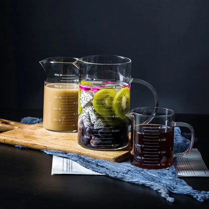DecorBites™ Heat-Resistant Glass Beaker Mug with Thickened Scale - 2022