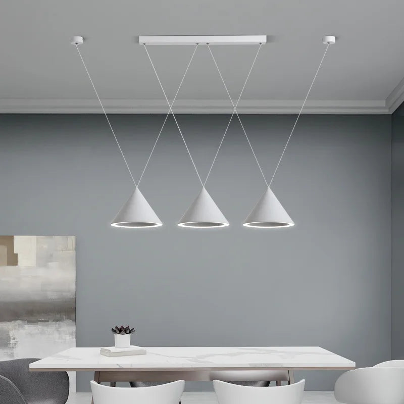 DecorBites™ LED Pendant Lamp: Minimalist Kitchen Island Hanging Light for Living Room & Dining Table