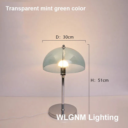 مصباح طاولة DecorBites™ Bauhaus Mushroom، إضاءة ليلية LED من الأكريليك العصري