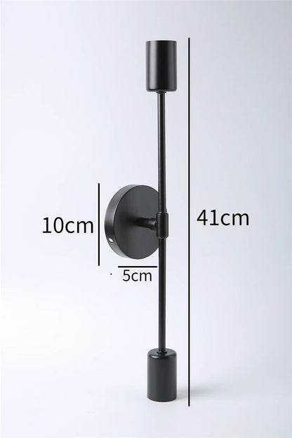 Lámpara de pared LED DecorBites™: Iluminación moderna de dos brazos E27 para dormitorio, mesita de noche, espejo de baño, tocador.