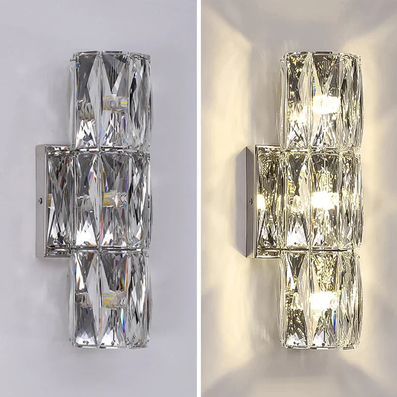DecorBites™ K9 Crystal LED Wall Lamp: Modern Luxury Nordic Sconces for Home Lighting