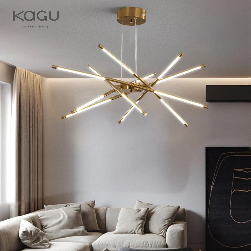DecorBites™ Black LED Ceiling Chandelier for Nordic Modern Home Decor