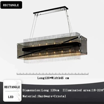 Lámpara de araña colgante de cristal DecorBites™ para una decoración de comedor de lujo