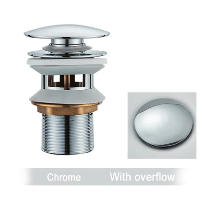 DecorBites™ Black Gold Pop Up Drain for Sink - Faucet Accessory Kit