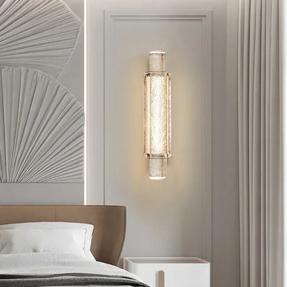 DecorBites™ Crystal Glass Bubble Wall Lights - Gold Color LED Mounted Bedroom Wall Lamps