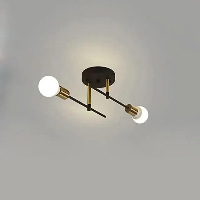Gold Modern Ceiling Light Black-Gold Tricolor