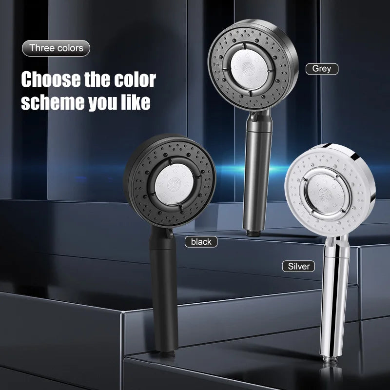 DecorBites™ Large Panel Adjustable High Pressure Shower Head for Eco-Friendly Rainfall Experience